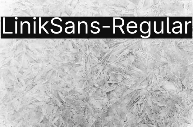 LinikSans-Regular Font examples