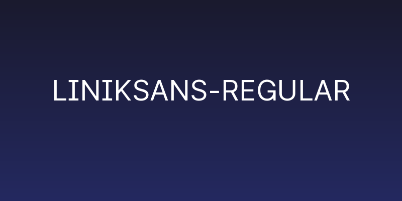 LinikSans-Regular Social Header