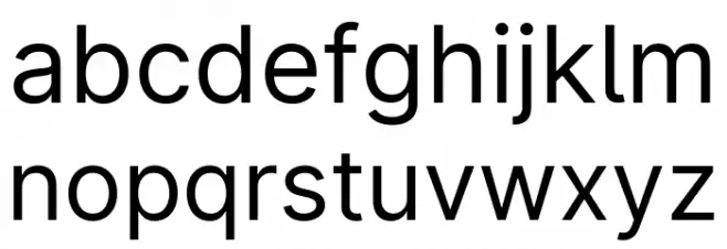 LinikSans-Regular Font LOWERCASE