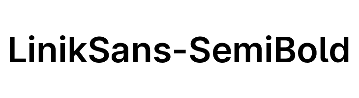 LinikSans-SemiBold Font