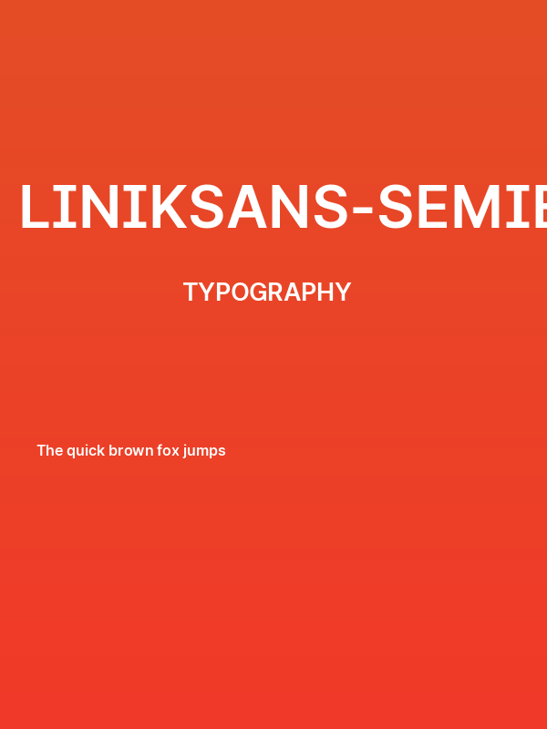 LinikSans-SemiBold Poster
