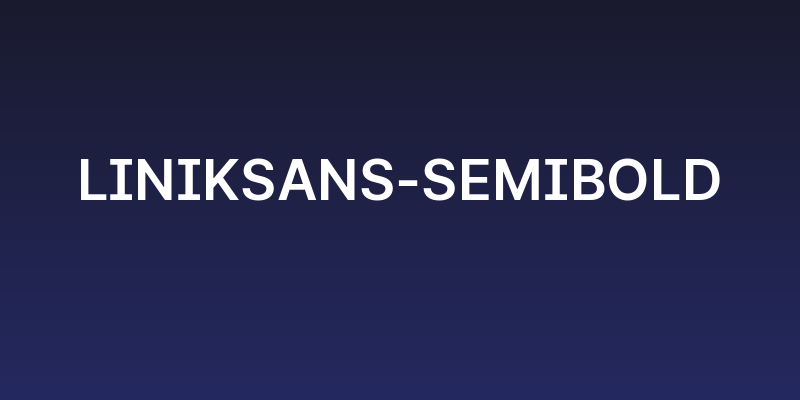 LinikSans-SemiBold Social Header