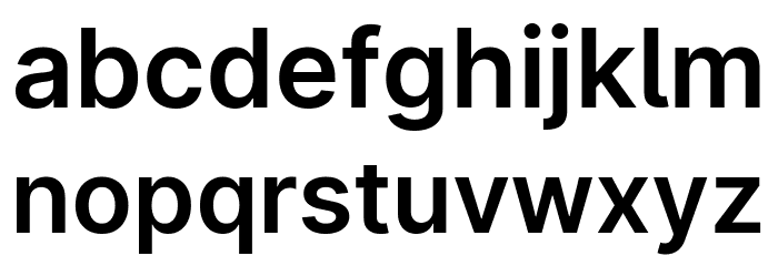 LinikSans-SemiBold Font LOWERCASE