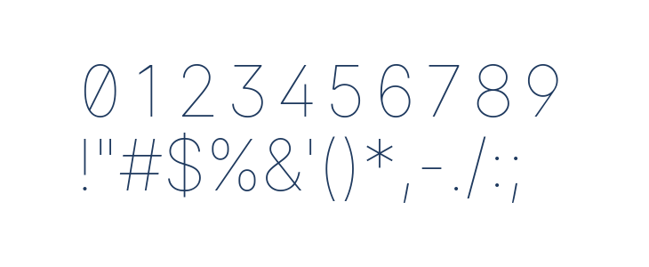 LinikSans-Thin Other Characters