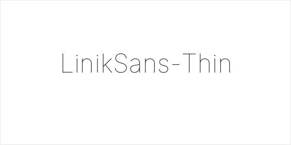 LinikSans-Thin Logo