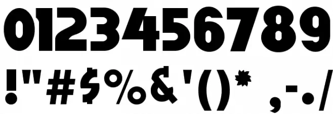 Link Parties Font OTHER CHARS