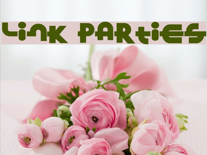 Link Parties Font examples