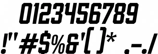 Link Start Italic Font OTHER CHARS