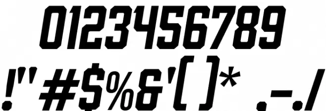 Link Start Italic Font OTHER CHARS