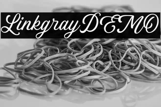 LinkgrayDEMO Font examples