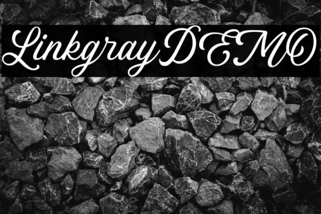 LinkgrayDEMO Font examples