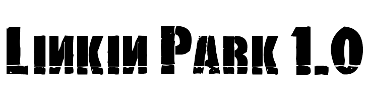 Linkin Park 1.0  フリーフォントのダウンロード
