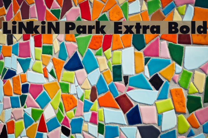 Linkin Park Extra Bold Font examples