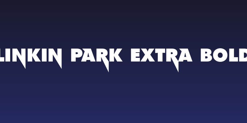 Linkin Park Extra Bold Social Header