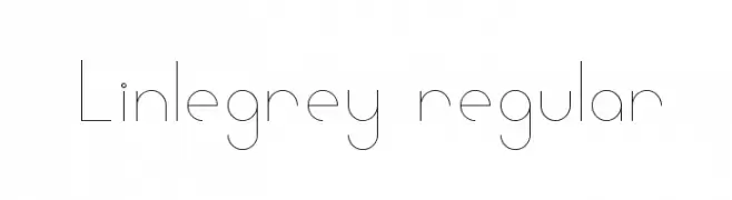 Linlegrey regular  Frei Schriftart Herunterladen