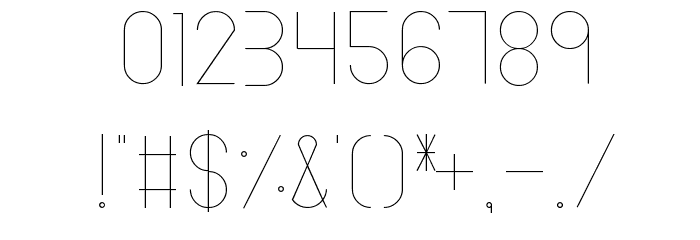 Linlegrey regular Font OTHER CHARS