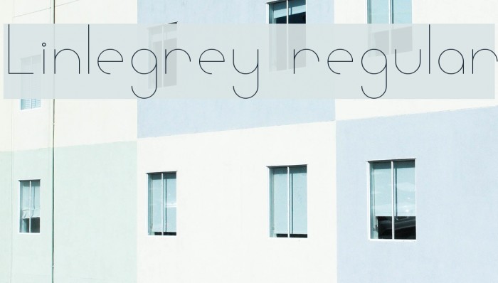Linlegrey regular Font examples
