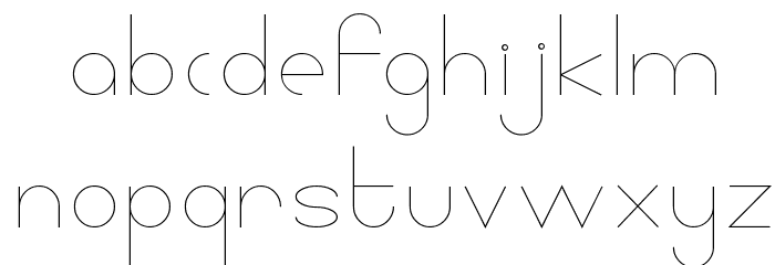 Linlegrey regular Font LOWERCASE