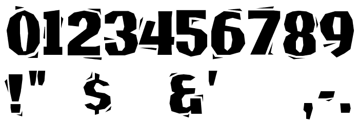 Lino Chisel Font OTHER CHARS