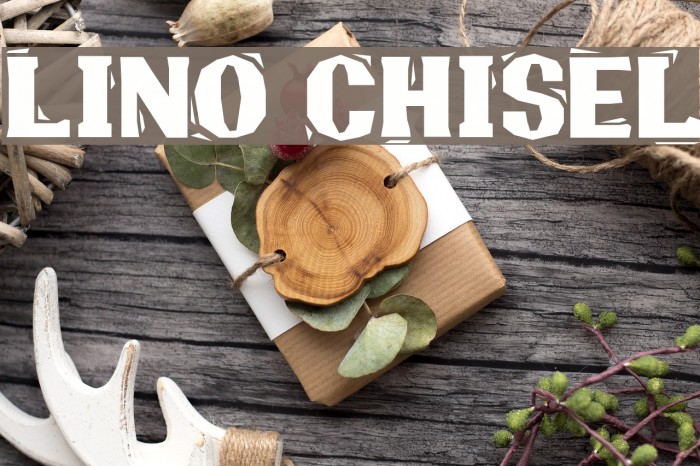 Lino Chisel Font examples