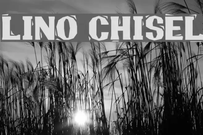 Lino Chisel Font examples