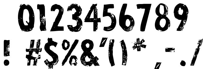 Lino Stamp Bold Font OTHER CHARS