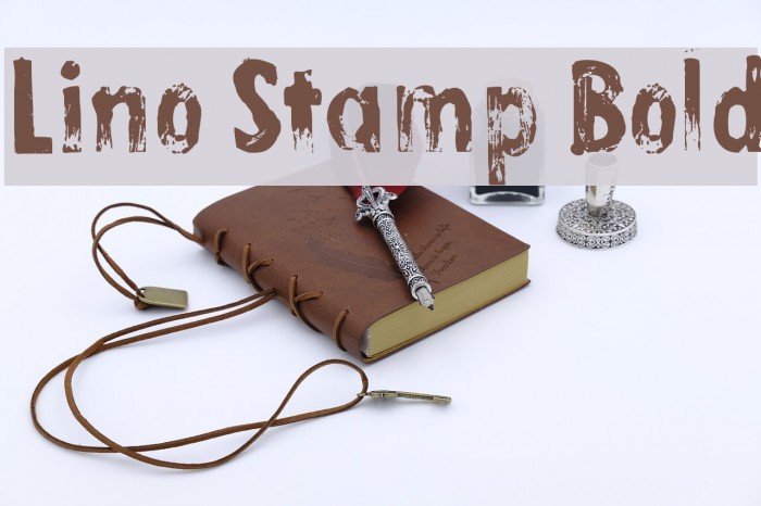 Lino Stamp Bold Font examples