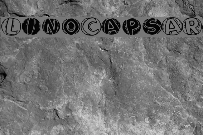 LinoCapsAR Font examples