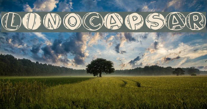 LinoCapsAR Font examples
