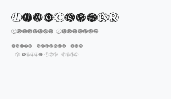 LinoCapsAR Business Card