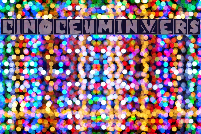 LinoLeumInvers フォント examples