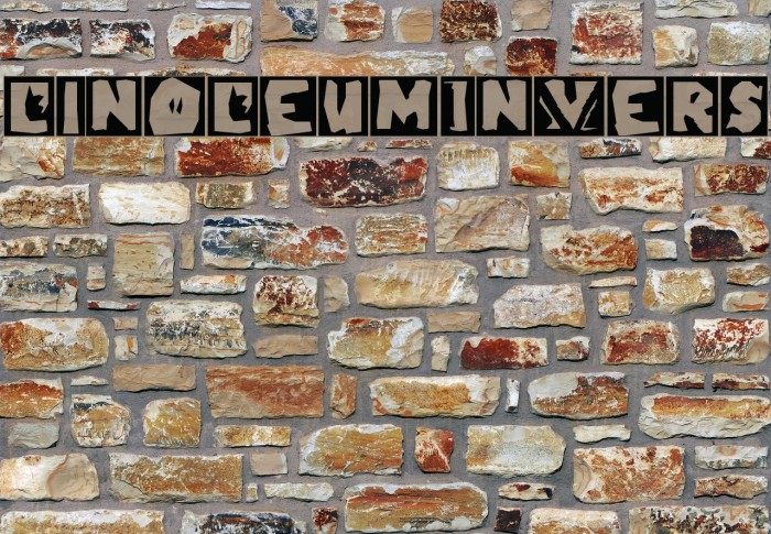 LinoLeumInvers フォント examples