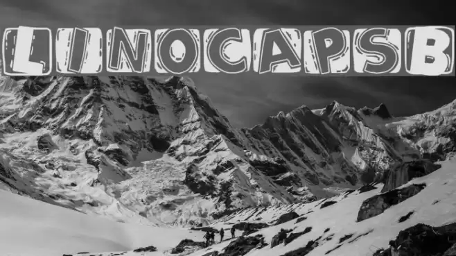 LinocapsB Font examples