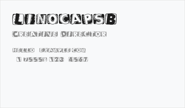 LinocapsB Business Card