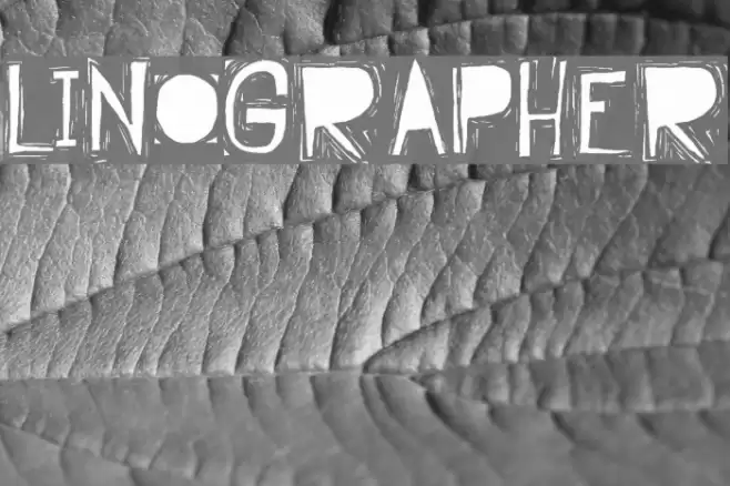 Linographer Font examples