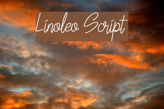 Linoleo Script Font examples