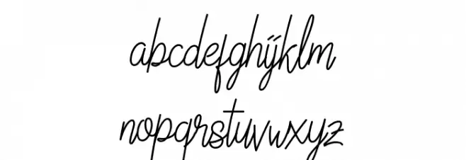 Linoleo Script फ़ॉन्ट लोअरकेस