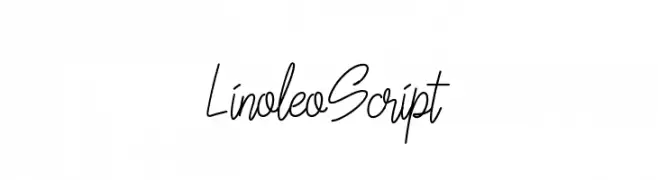 LinoleoScript  Frei Schriftart Herunterladen