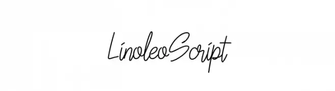 LinoleoScript  Frei Schriftart Herunterladen