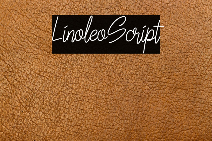 LinoleoScript Font examples