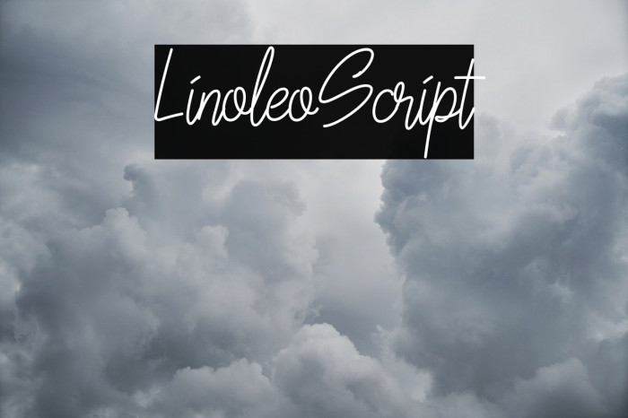LinoleoScript Font examples