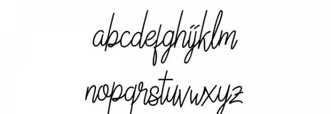 LinoleoScript Schriftart Kleinbuchstaben