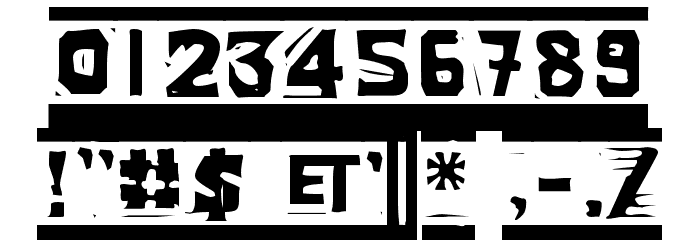 Linoleum Font OTHER CHARS