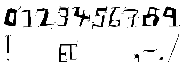 Linolphabet-Bold Font OTHER CHARS