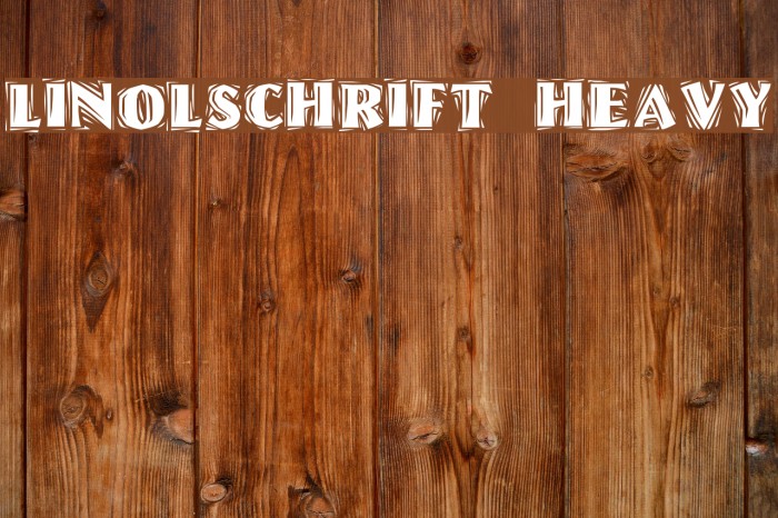 Linolschrift Heavy Example 1