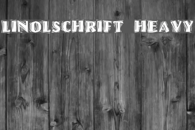 Linolschrift Heavy Font examples