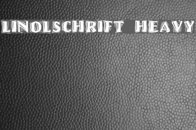 Linolschrift Heavy Font examples