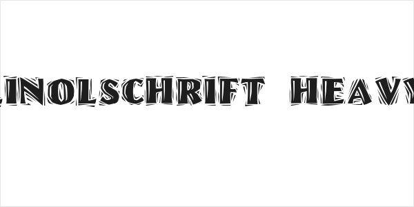 Linolschrift Heavy Logo