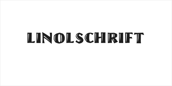 Linolschrift Logo