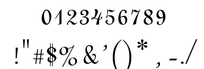 Linoscript Font OTHER CHARS